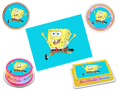 SpongeBob SquarePants Edible Image Frosting Sheet #33 (70+ sizes)