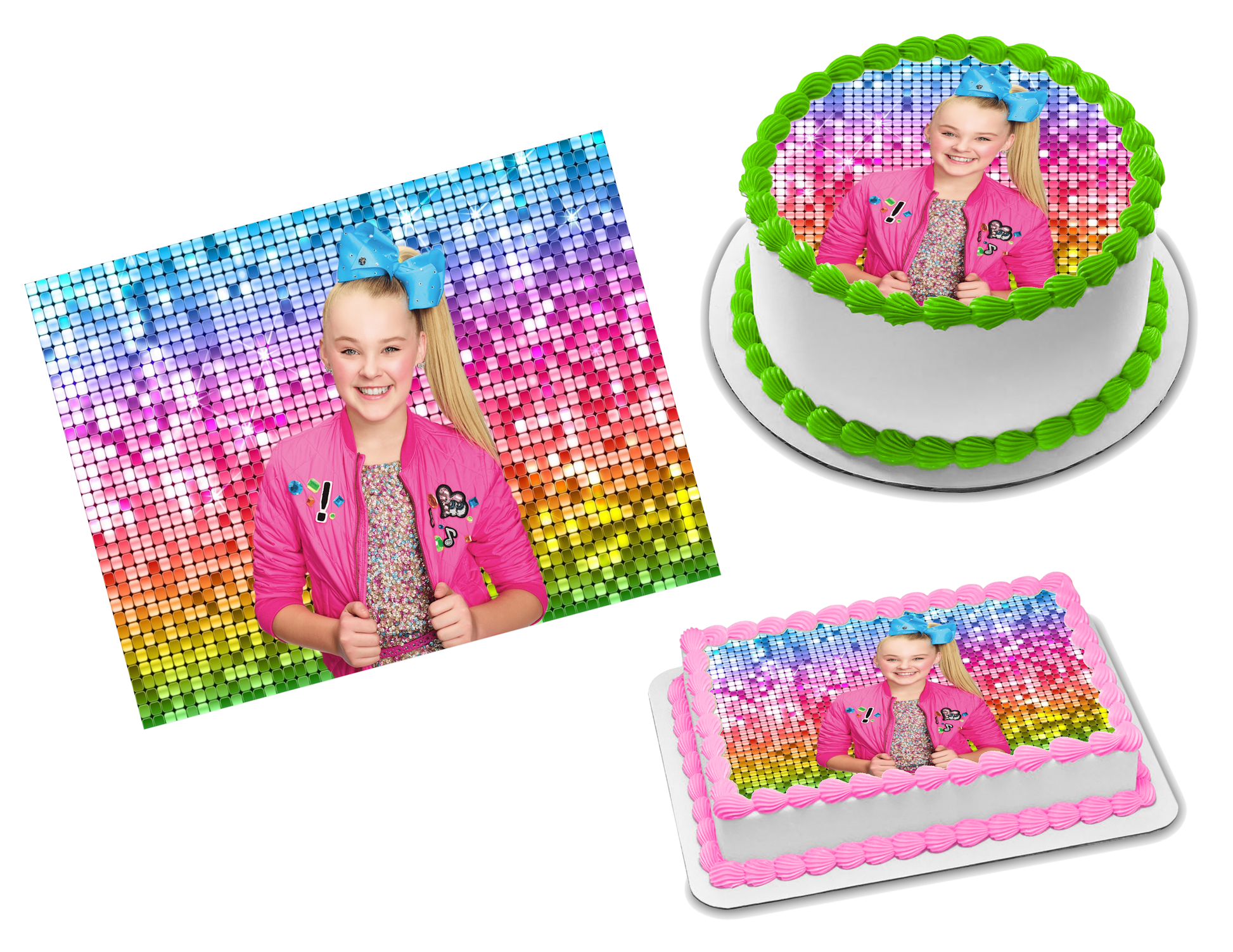 JoJo Siwa Edible Image Frosting Sheet #34 (70+ sizes)