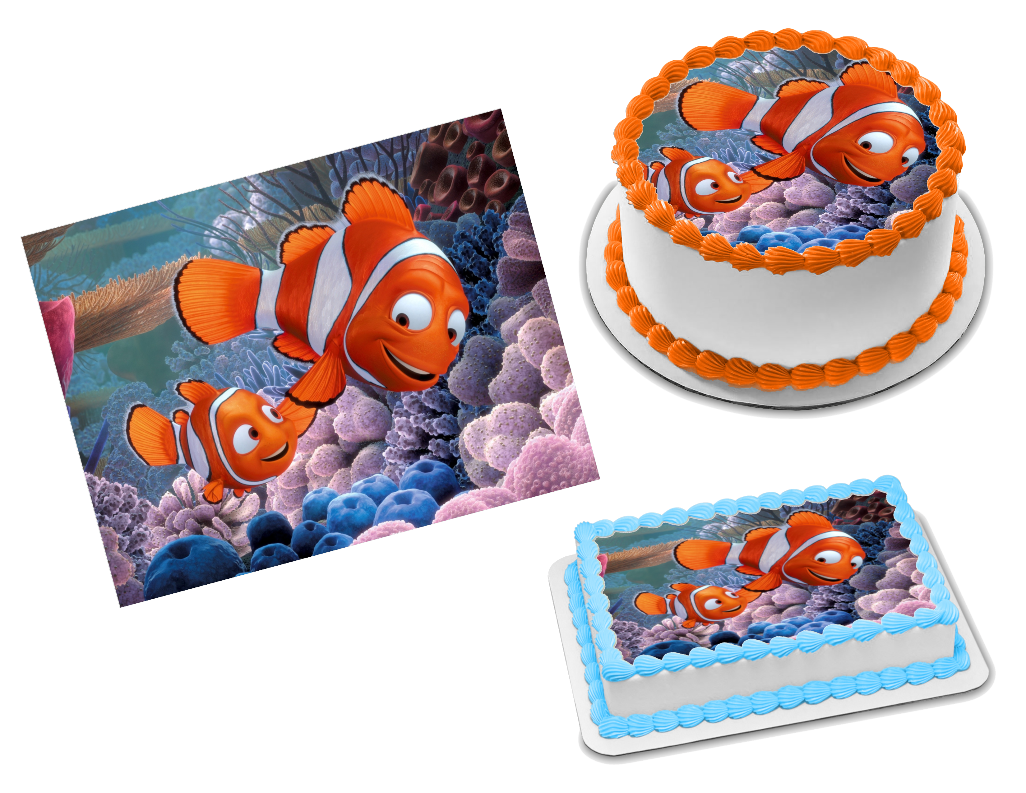 Huathy Sea Fish Cake Topper Ocean Animal Figures for Nemo Under the Sea  Birthday Party Baby Shower Decorations 7-Pieces : Amazon.in: Toys & Games