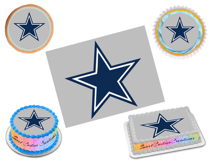 Dallas Cowboys Edible Image Frosting Sheet #34 Topper (70+ sizes)