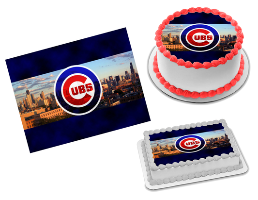 Chicago Cubs Edible Image Frosting Sheet #35 Topper (70+ sizes)