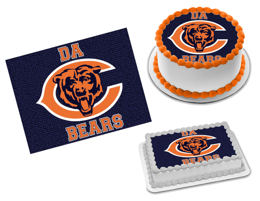 Chicago Bears Edible Image Frosting Sheet #35 Topper (70+ sizes)