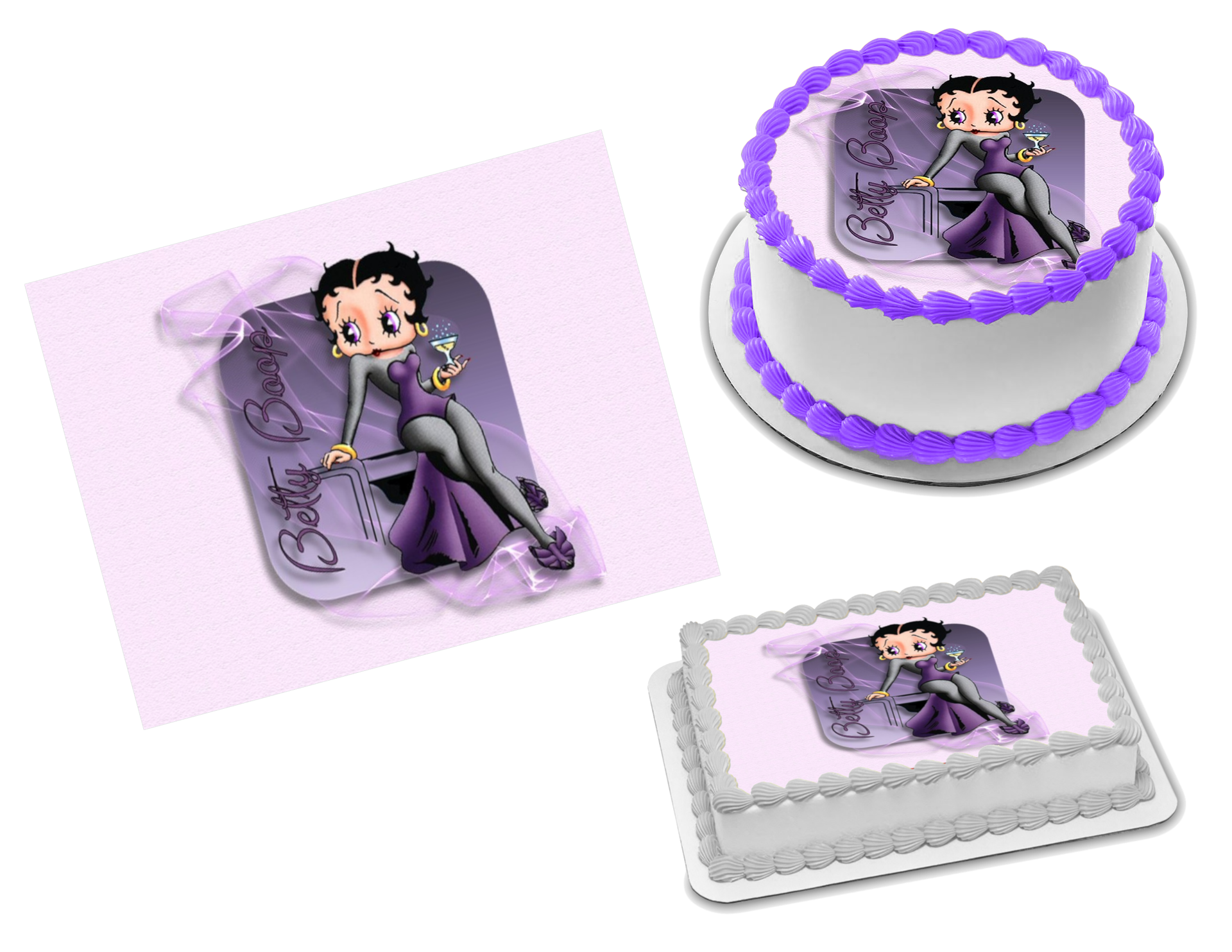 Betty Boop Edible Image Frosting Sheet #36 Topper (70+ sizes