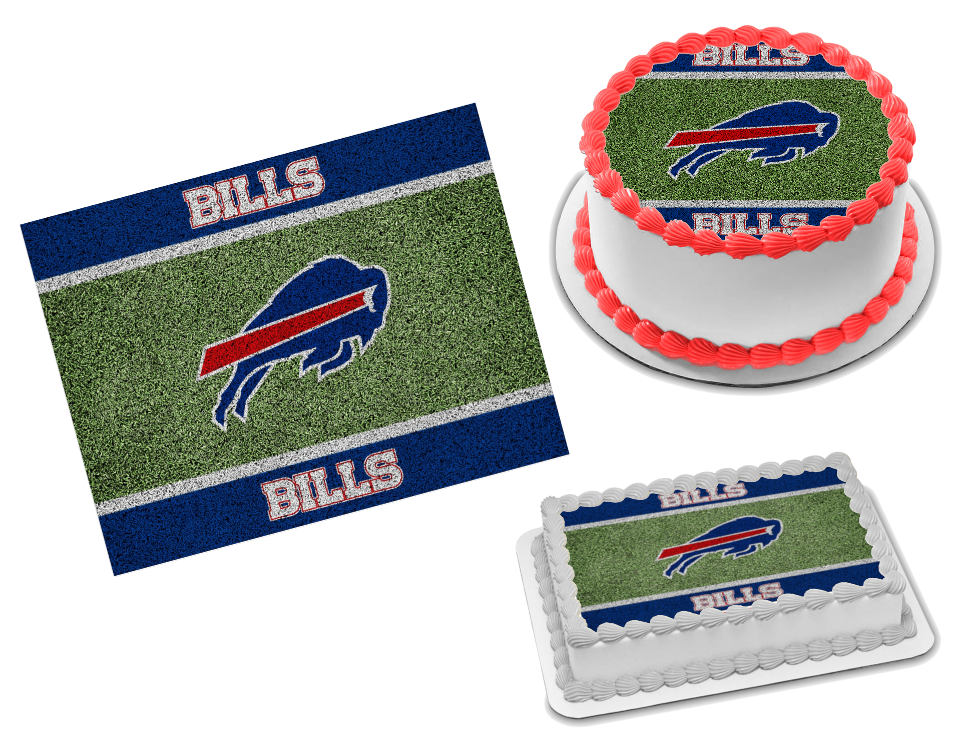 Buffalo Bills Edible Image Frosting Sheet #37 Topper (70+ sizes)