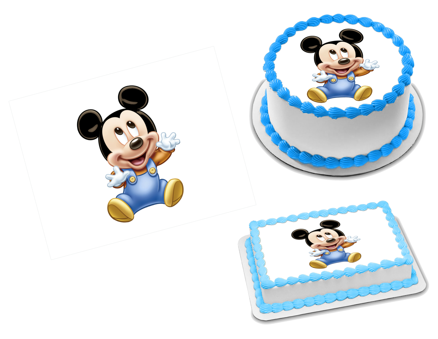 Disney Baby Mickey Edible Image Frosting Sheet #37 Topper (70+ sizes)