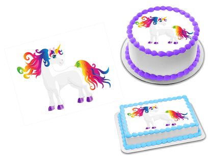 Unicorn Edible Image Frosting Sheet #37 (70+ sizes)