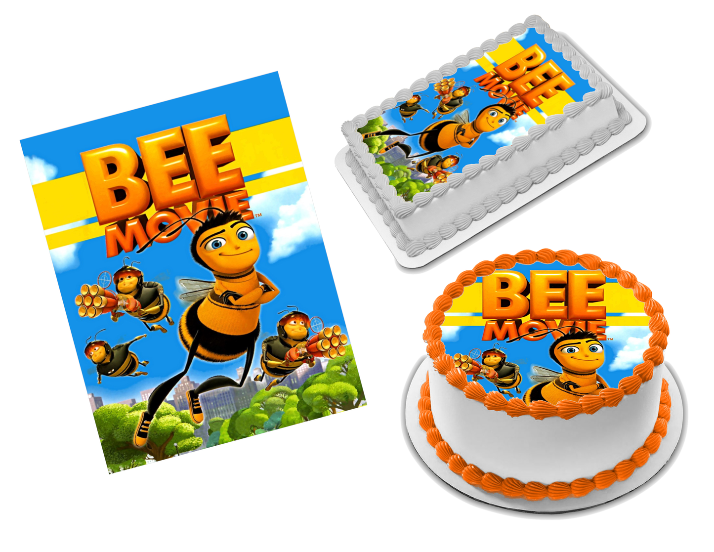 Bee Movie Edible Image Frosting Sheet #37 Topper (70+ sizes)