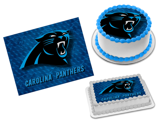 Carolina Panthers Edible Image Frosting Sheet #38 Topper (70+ sizes)