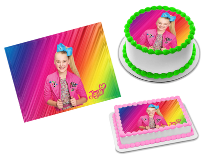 JoJo Siwa Edible Image Frosting Sheet #38 (70+ sizes)