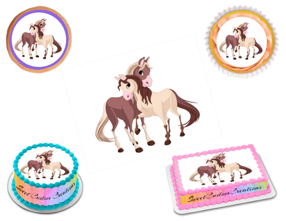 Horse Edible Image Frosting Sheet #38 (70+ sizes)