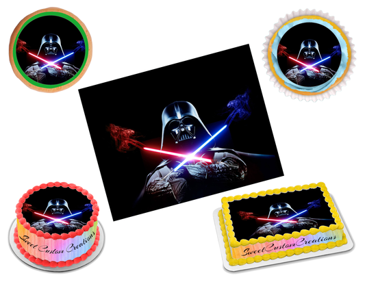 Darth Vader Star Wars Edible Image Frosting Sheet #3 (70+ sizes)