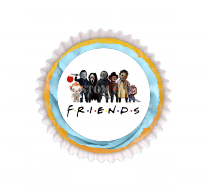 Horror Movie Friends Edible Image Frosting Sheet #3 (70+ sizes)