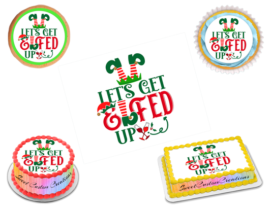 Elf Christmas Edible Image Frosting Sheet #3 Topper (70+ sizes)