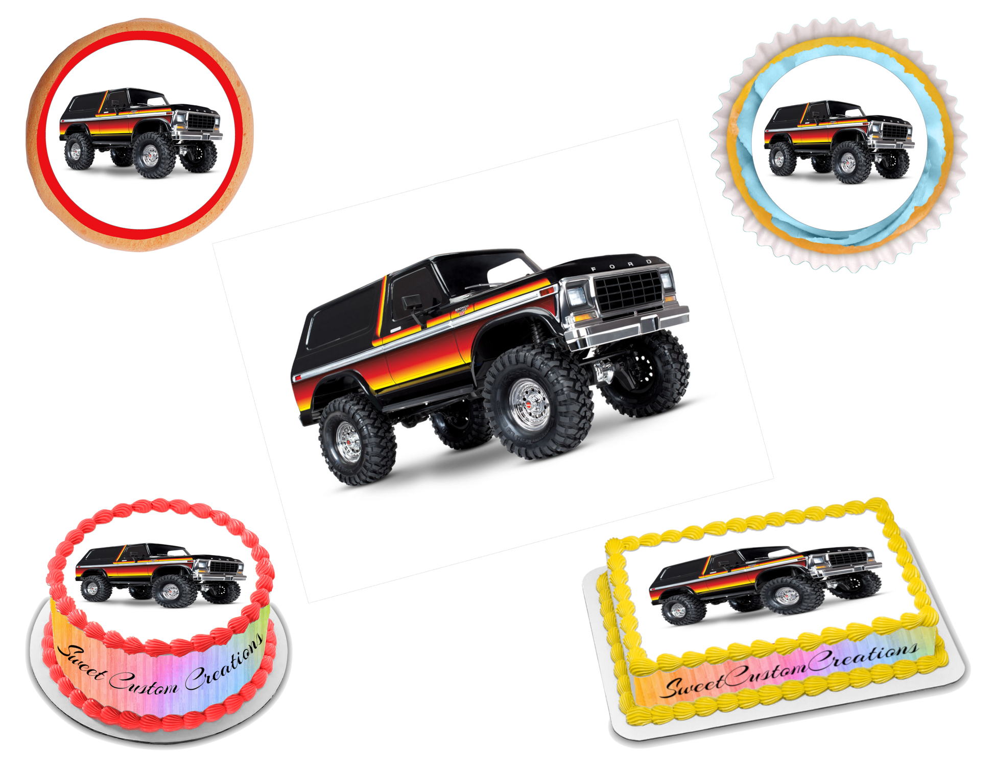 Ford Bronco Edible Image Frosting Sheet #3 (70+ sizes)