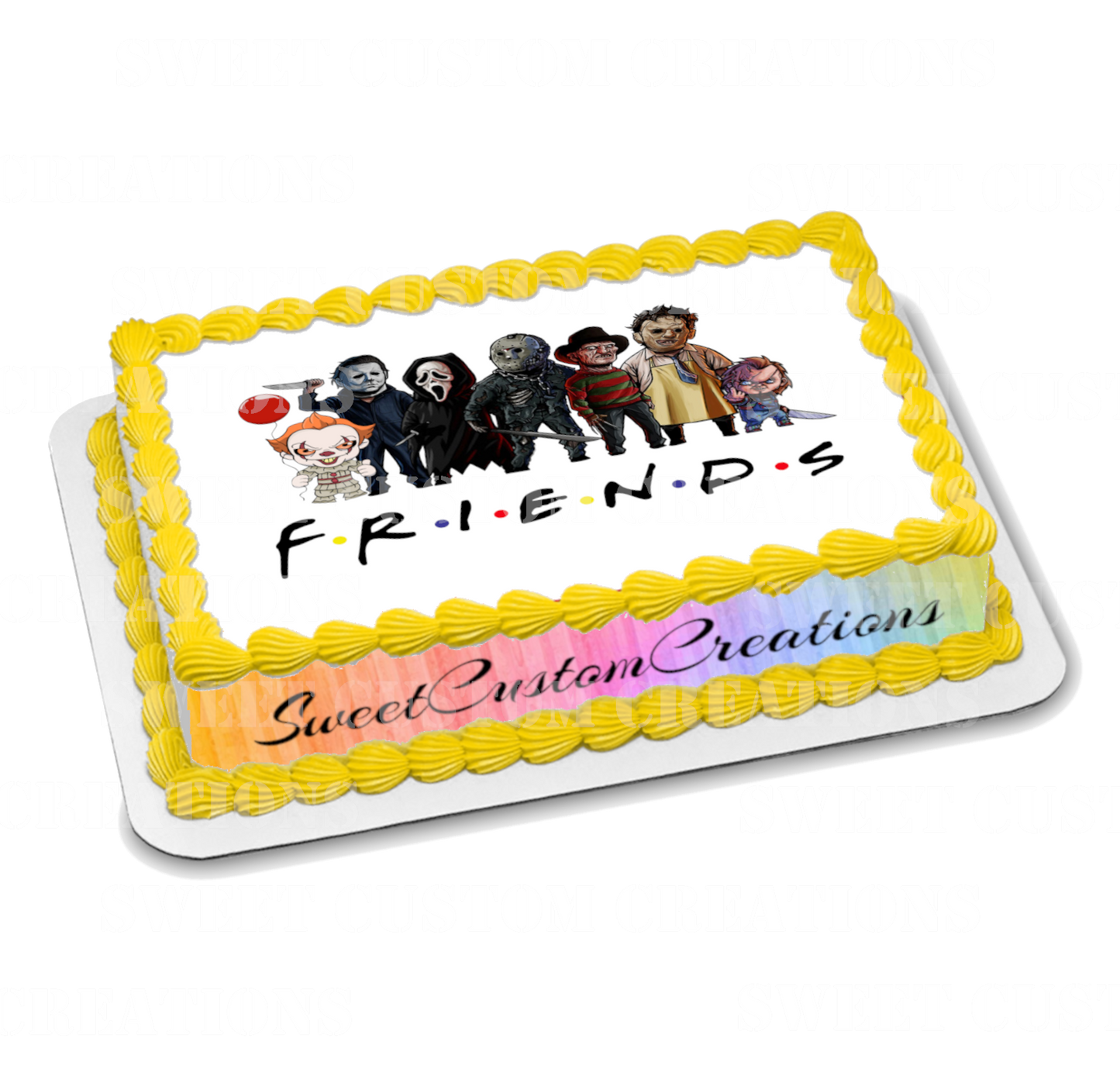 Horror Movie Friends Edible Image Frosting Sheet #3 (70+ sizes)