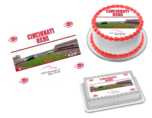 Cincinnati Reds Edible Image Frosting Sheet #4 Topper (70+ sizes)