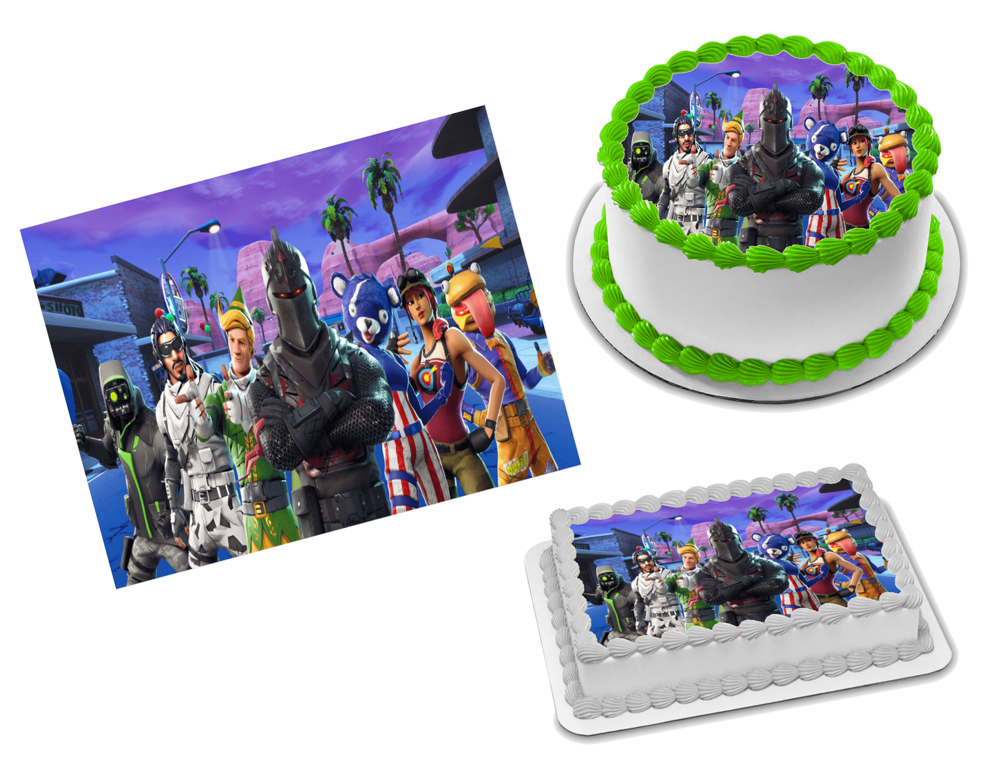 Fortnite Edible Image Frosting Sheet #4 Topper (70+ sizes)