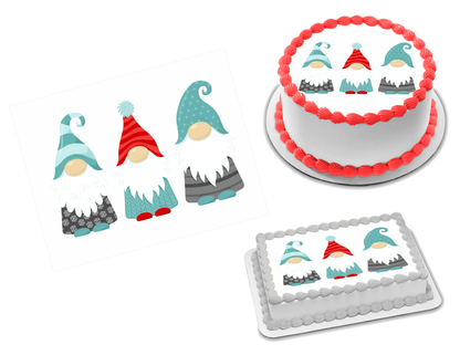 Gnomes Edible Image Frosting Sheet #4 Topper (70+ sizes)