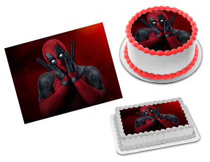 Deadpool Edible Image Frosting Sheet #4 Topper (70+ sizes)