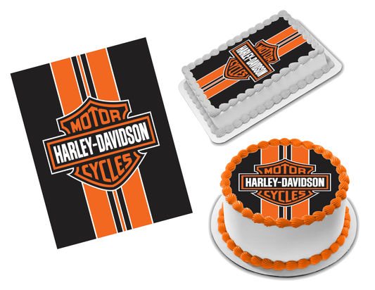 Harley Davidson Edible Image Frosting Sheet #4 (70+ sizes)