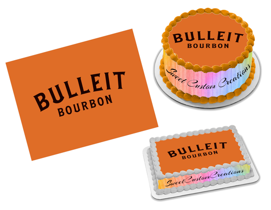 Bulleit Bourbon Edible Image Frosting Sheet #4 Topper (70+ sizes)