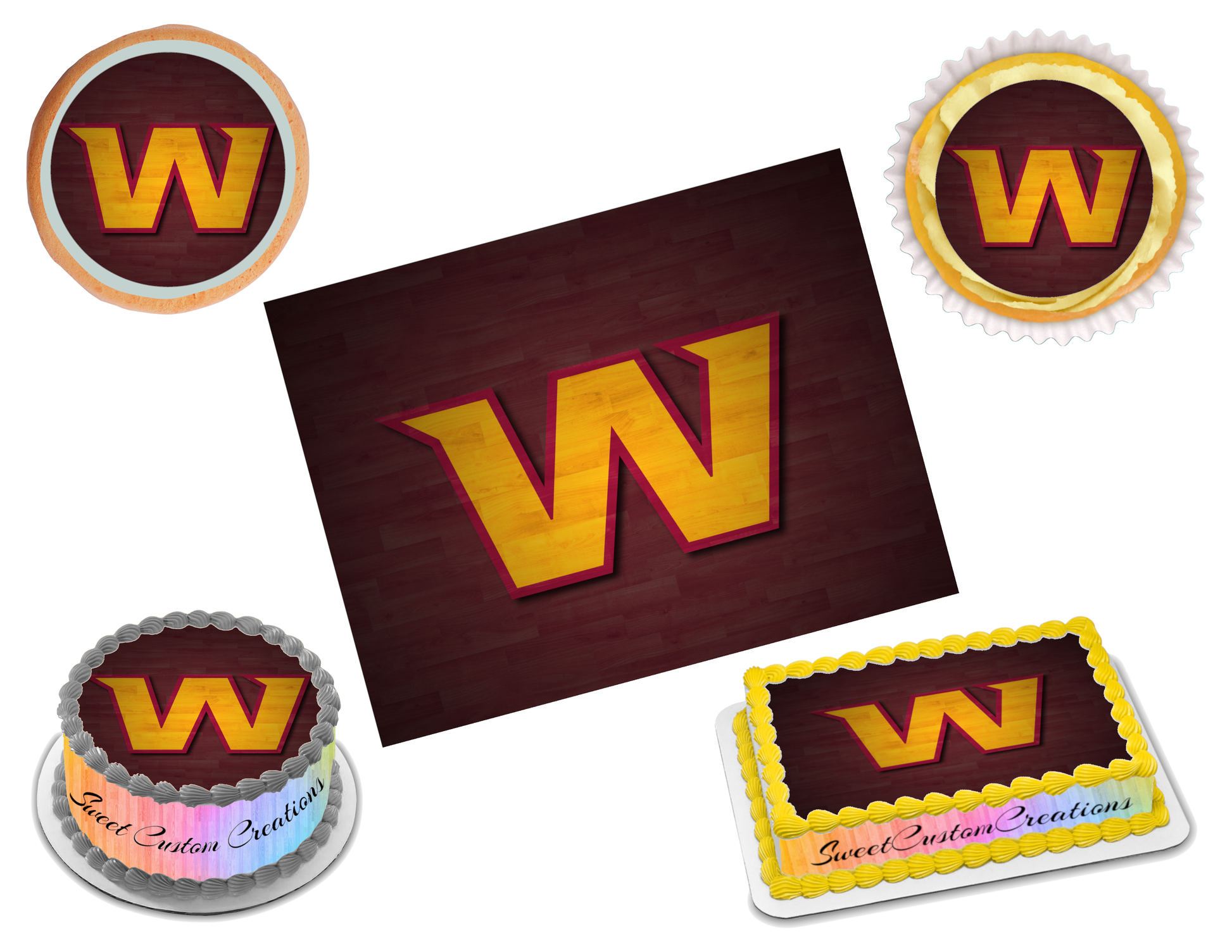 Washington Football Team Edible Image Frosting Sheet #41 (70+ sizes)