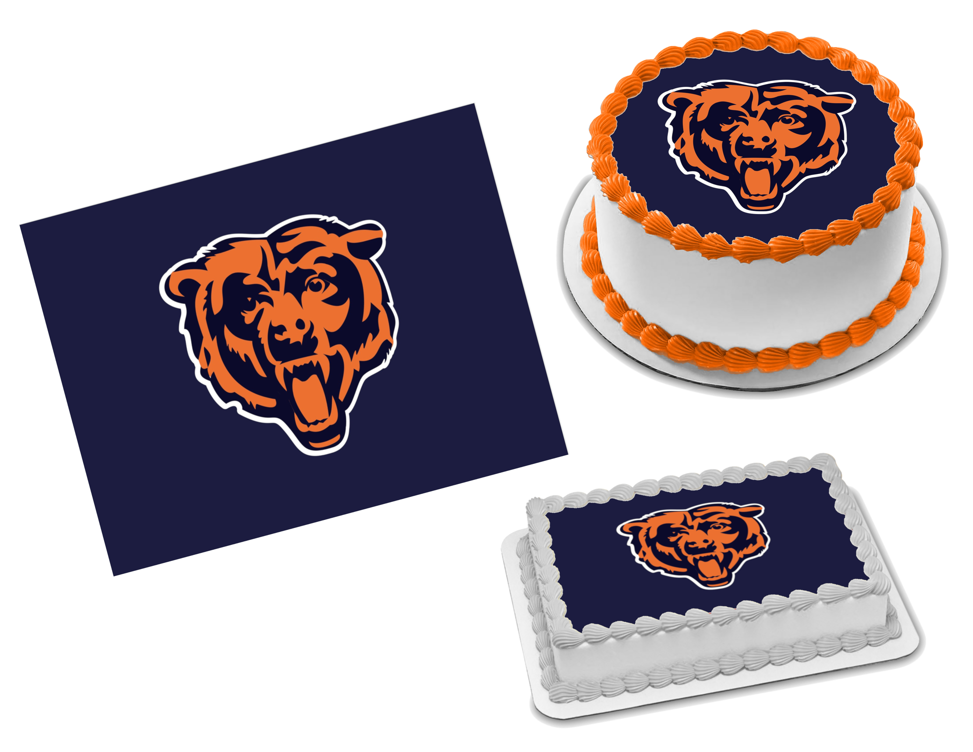 Chicago Bears Edible Image Frosting Sheet #42 Topper (70+ sizes)