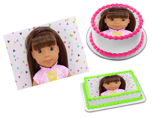 American Girl Doll Edible Image Frosting Sheet #42 Topper (70+ sizes)