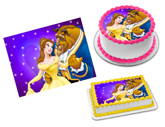 Beauty and the Beast Edible Image Frosting Sheet #43 Topper (70+ sizes)