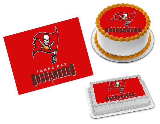 Tampa Bay Buccaneers Edible Image Frosting Sheet #43 (70+ sizes)