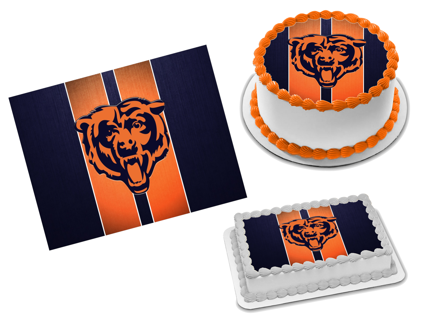 Chicago Bears Edible Image Frosting Sheet #45 Topper (70+ sizes)