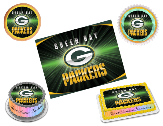 Green Bay Packers Edible Image Frosting Sheet #47 (70+ sizes)