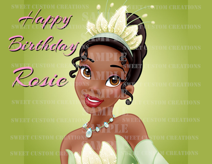 Princess Tiana Edible Image Frosting Sheet #49 (70+ sizes)