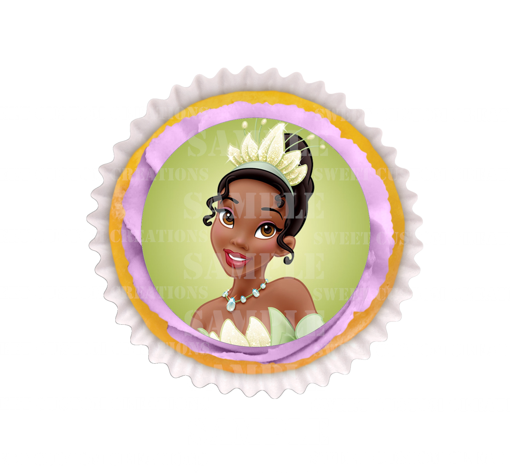 Disney Princess Cake Toppers Tiana Cupcake Toppers Printable Download