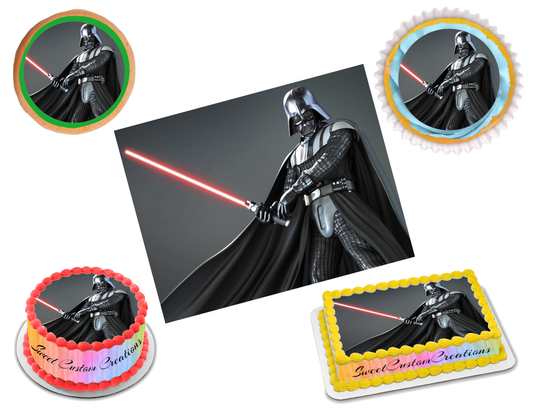Darth Vader Star Wars Edible Image Frosting Sheet #4 (70+ sizes)