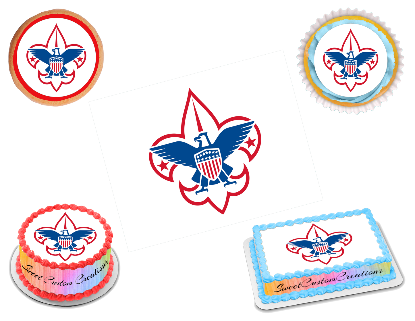 Boy Scouts Edible Image Frosting Sheet #4 Topper (70+ sizes)