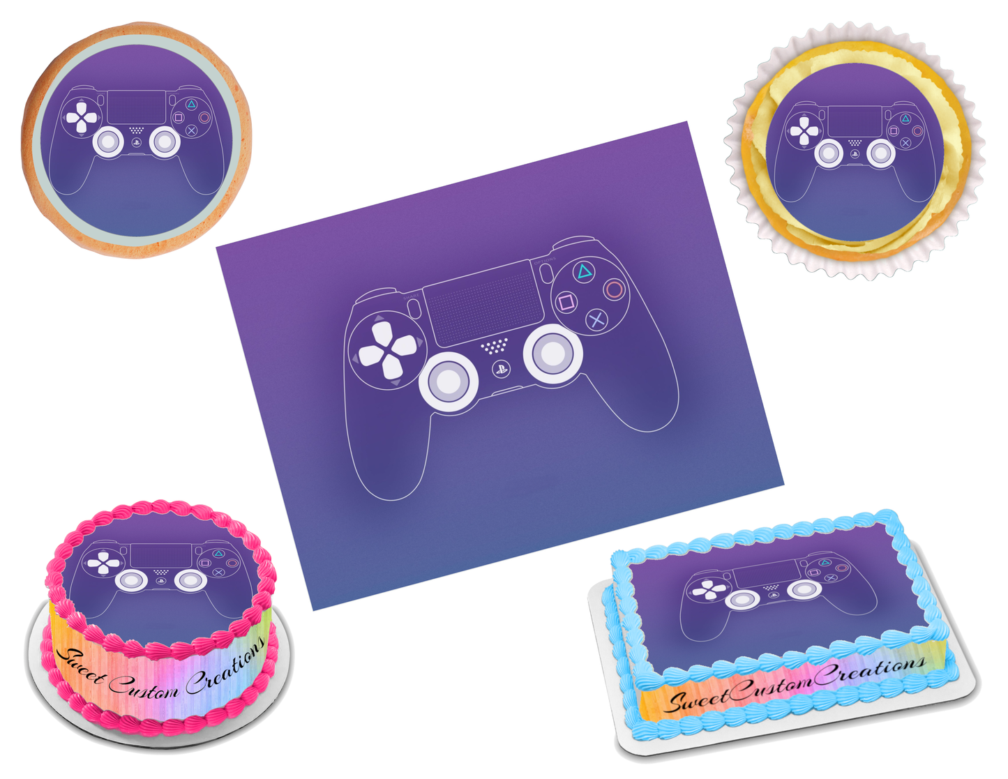 Playstation Edible Image Frosting Sheet #4 (70+ sizes)