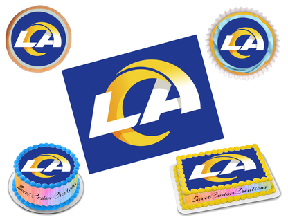 Los Angeles Rams Edible Image Frosting Sheet #4 (70+ sizes)