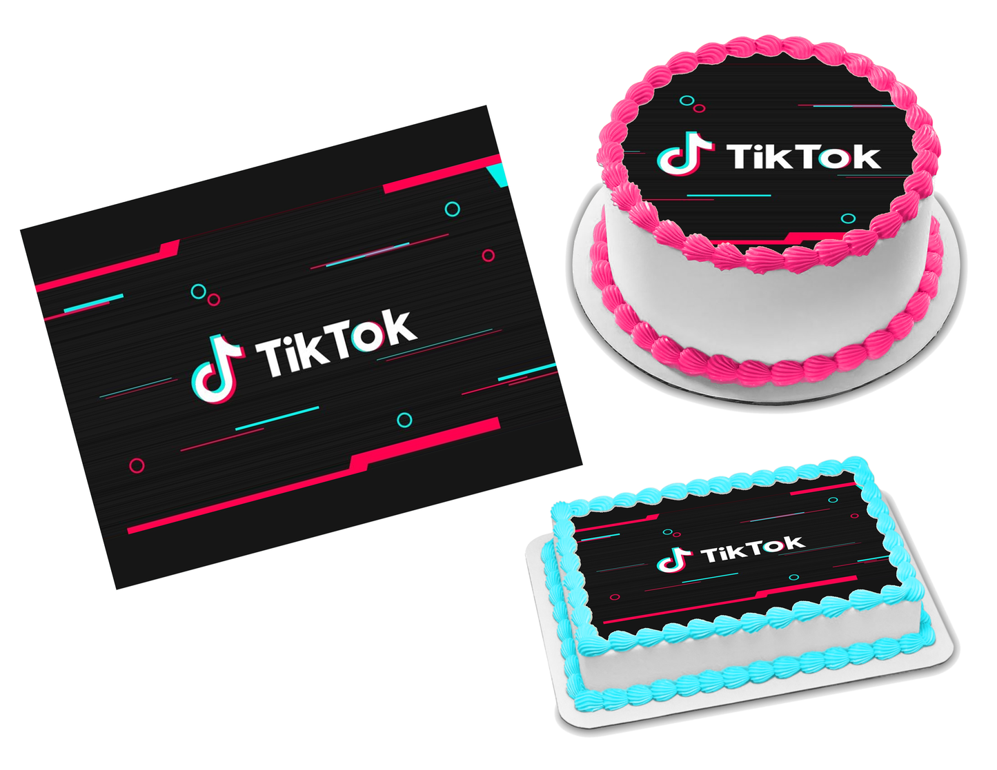 TikTok Edible Image Frosting Sheet #5 (70+ sizes)