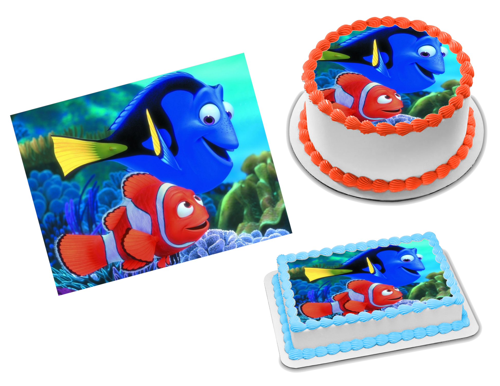 Finding Nemo Edible Image Frosting Sheet #5 Topper (70+ sizes) – Sweet  Custom Creations