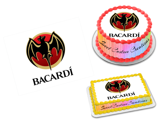 Bacardi Edible Image Frosting Sheet #5 Topper (70+ sizes)