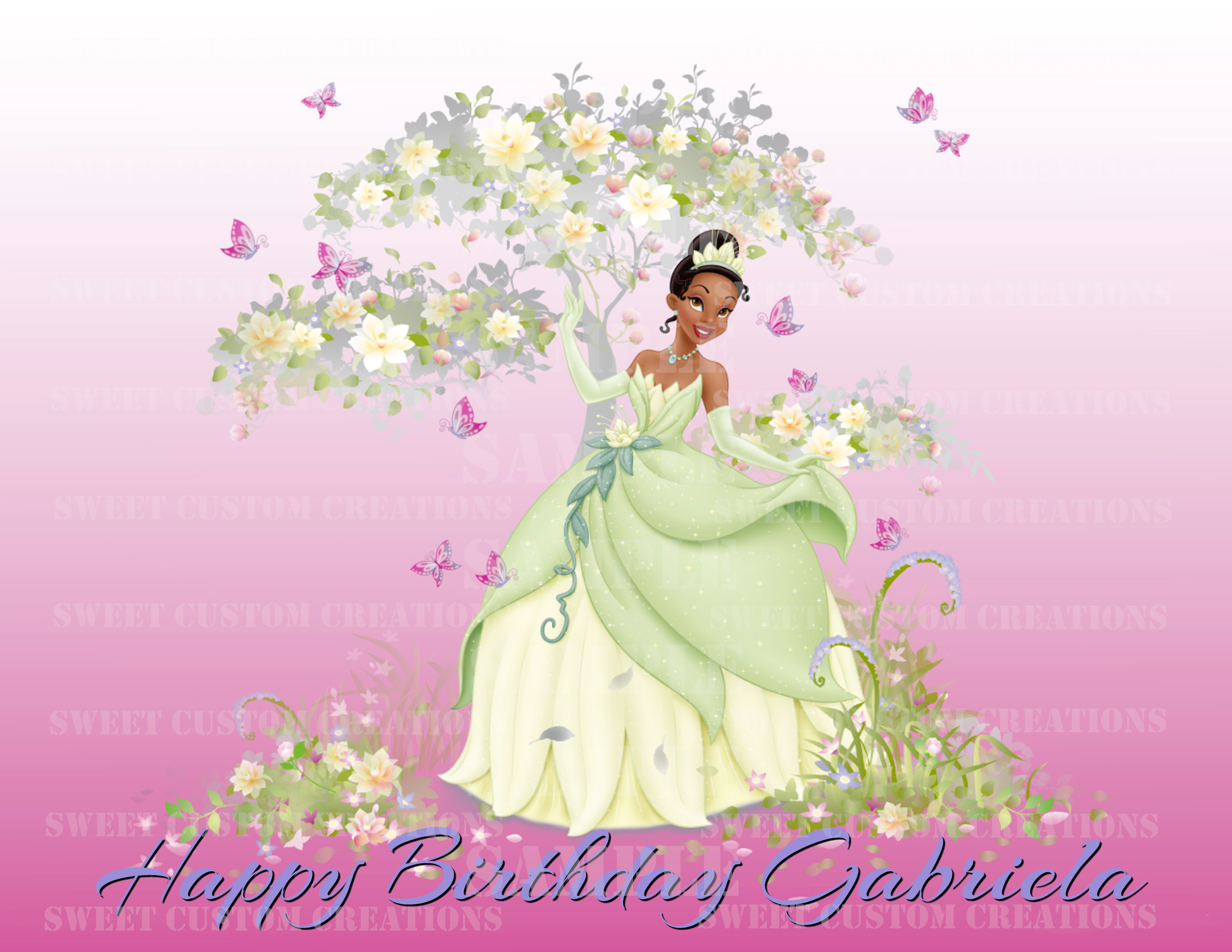 Princess Tiana Edible Image Frosting Sheet #50 (70+ sizes)