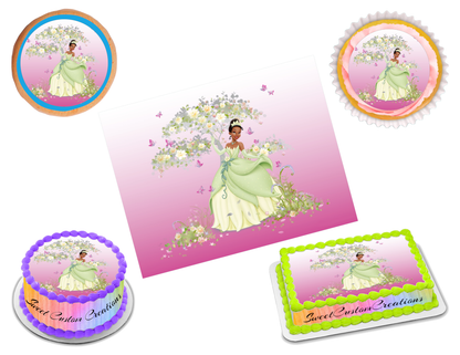 Princess Tiana Edible Image Frosting Sheet #50 (70+ sizes)