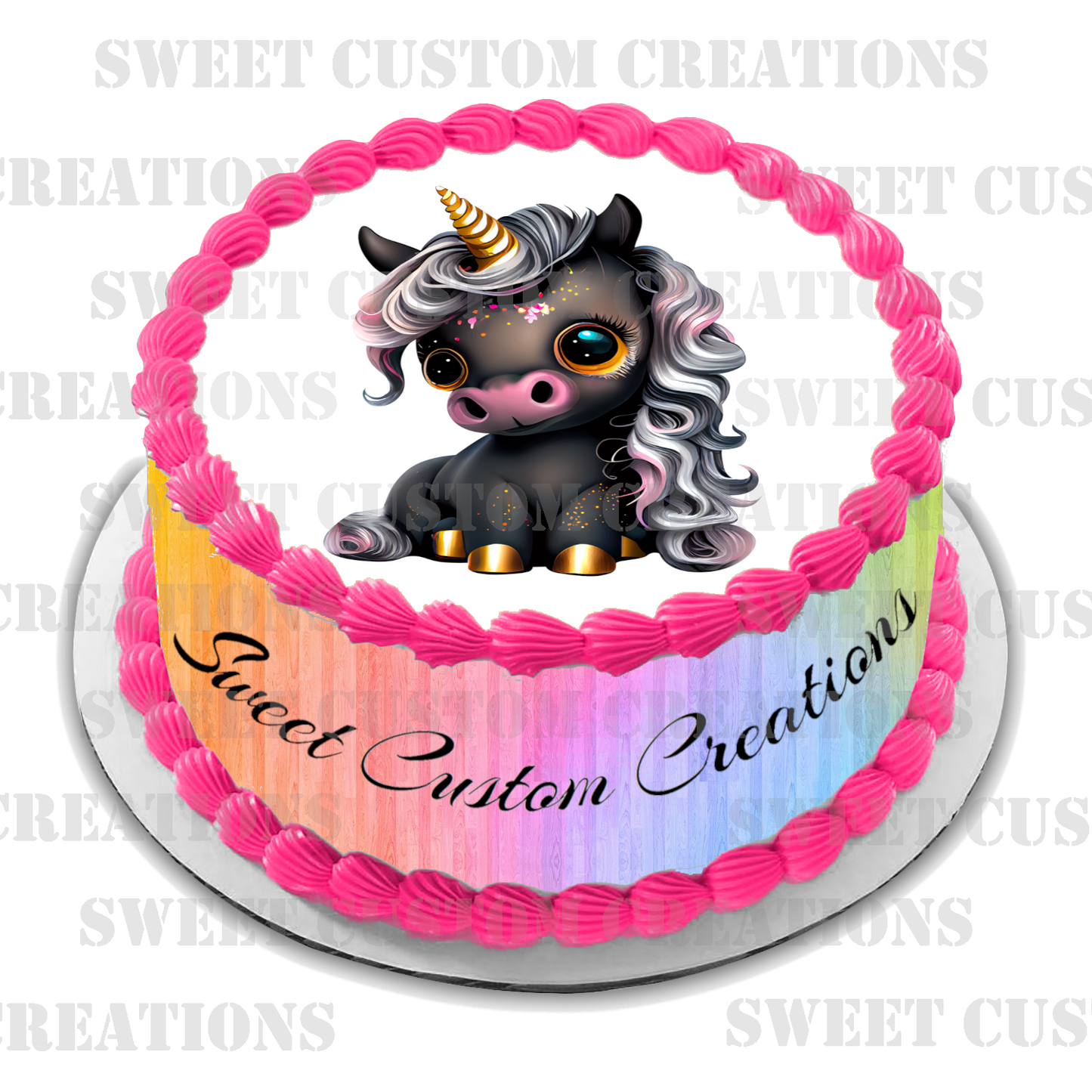 Unicorn Edible Image Frosting Sheet #52 (70+ sizes)