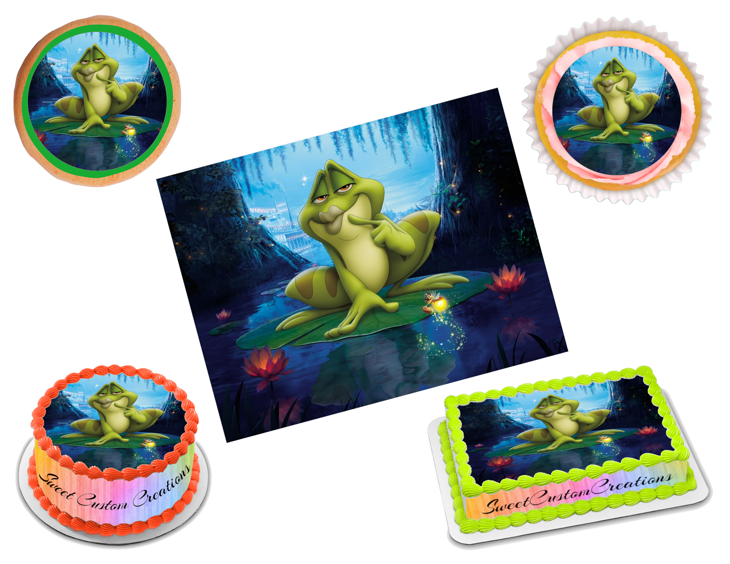 Prince Naveen Frog Edible Image Frosting Sheet #53 (70+ sizes)