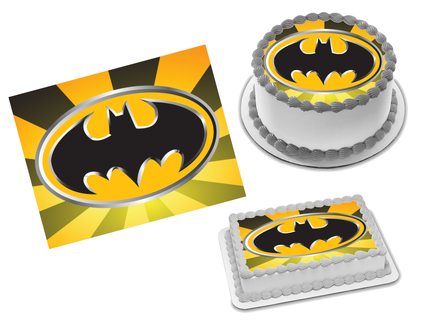 Batman Edible Image Frosting Sheet #55 Topper (70+ sizes)