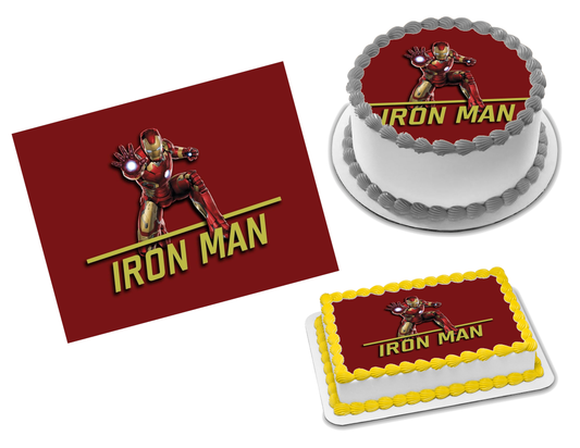 Iron Man Edible Image Frosting Sheet #55 (70+ sizes)