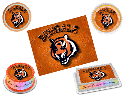 Cincinnati Bengals Edible Image Frosting Sheet #56 Topper (70+ sizes)