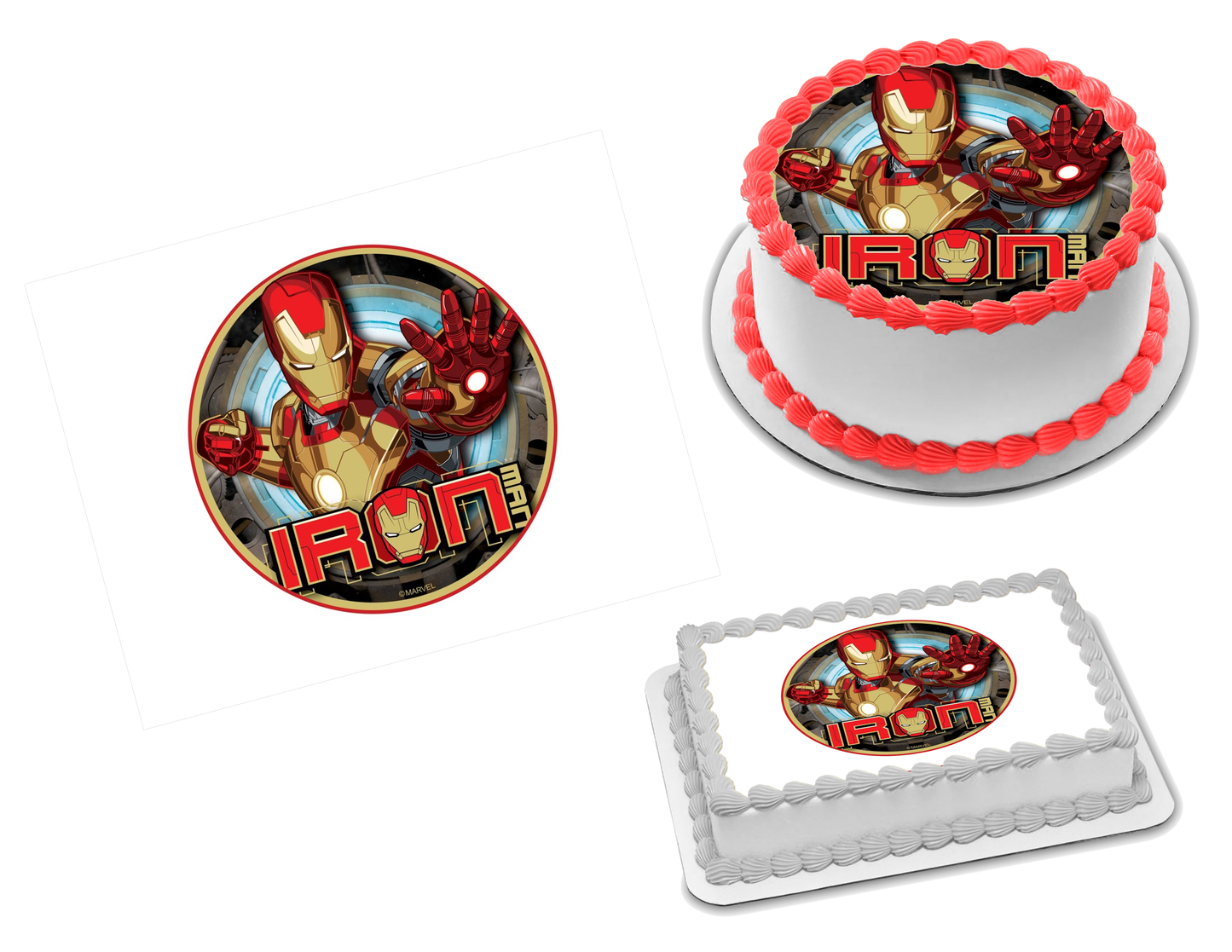 Iron Man Edible Image Frosting Sheet #57 (70+ sizes)