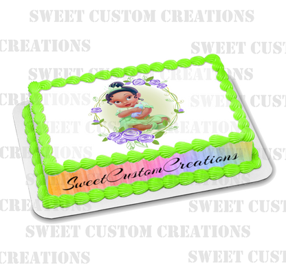 Baby Princess Tiana Edible Image Frosting Sheet #57 (70+ sizes)